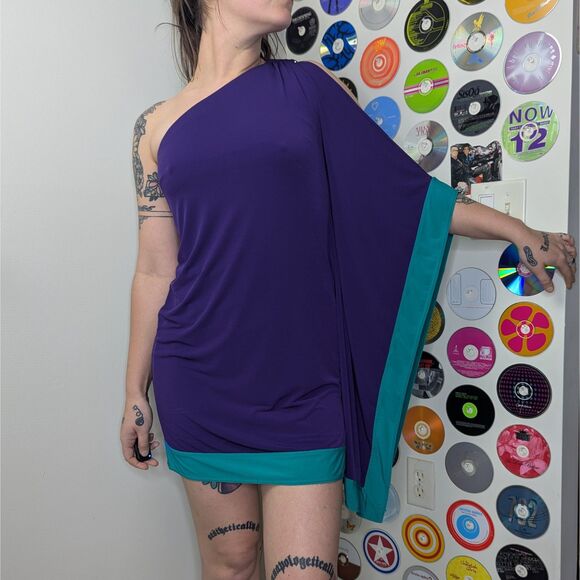 Vintage Cache One Shoulder Party Dress - Picture 1 of 4